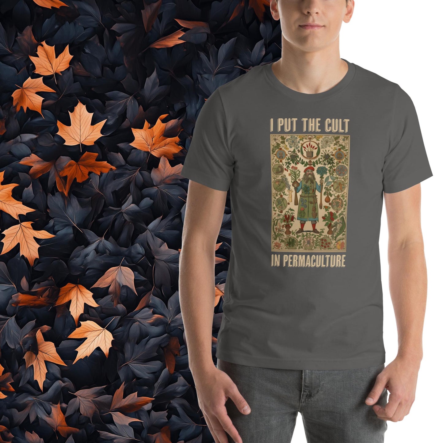 I Put the Cult in Permaculture, Unisex Gardening T-Shirt