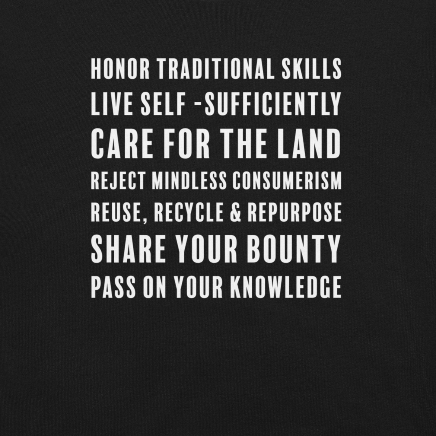 Homesteaders Creed, Unisex Rural Living T-Shirt