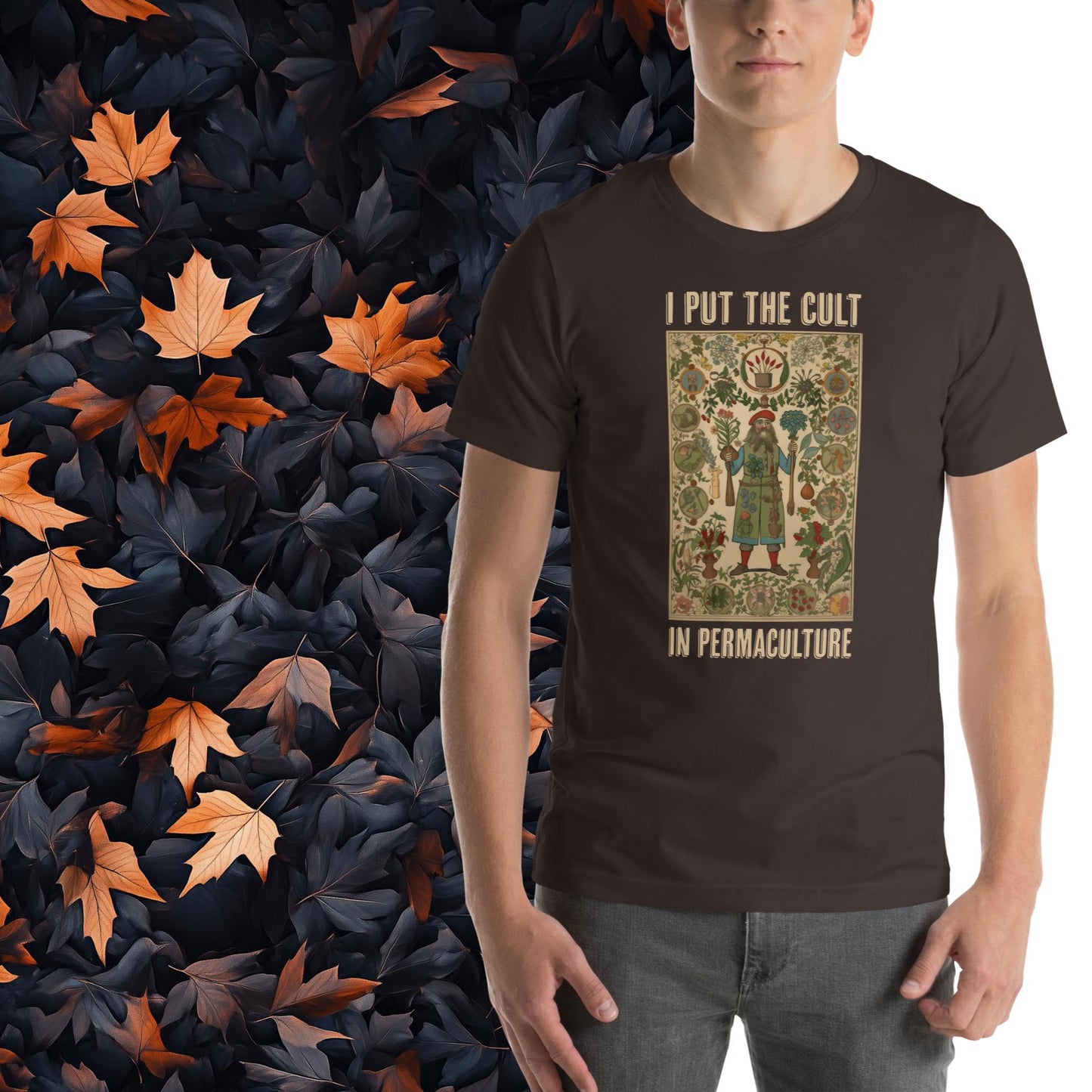 I Put the Cult in Permaculture, Unisex Gardening T-Shirt