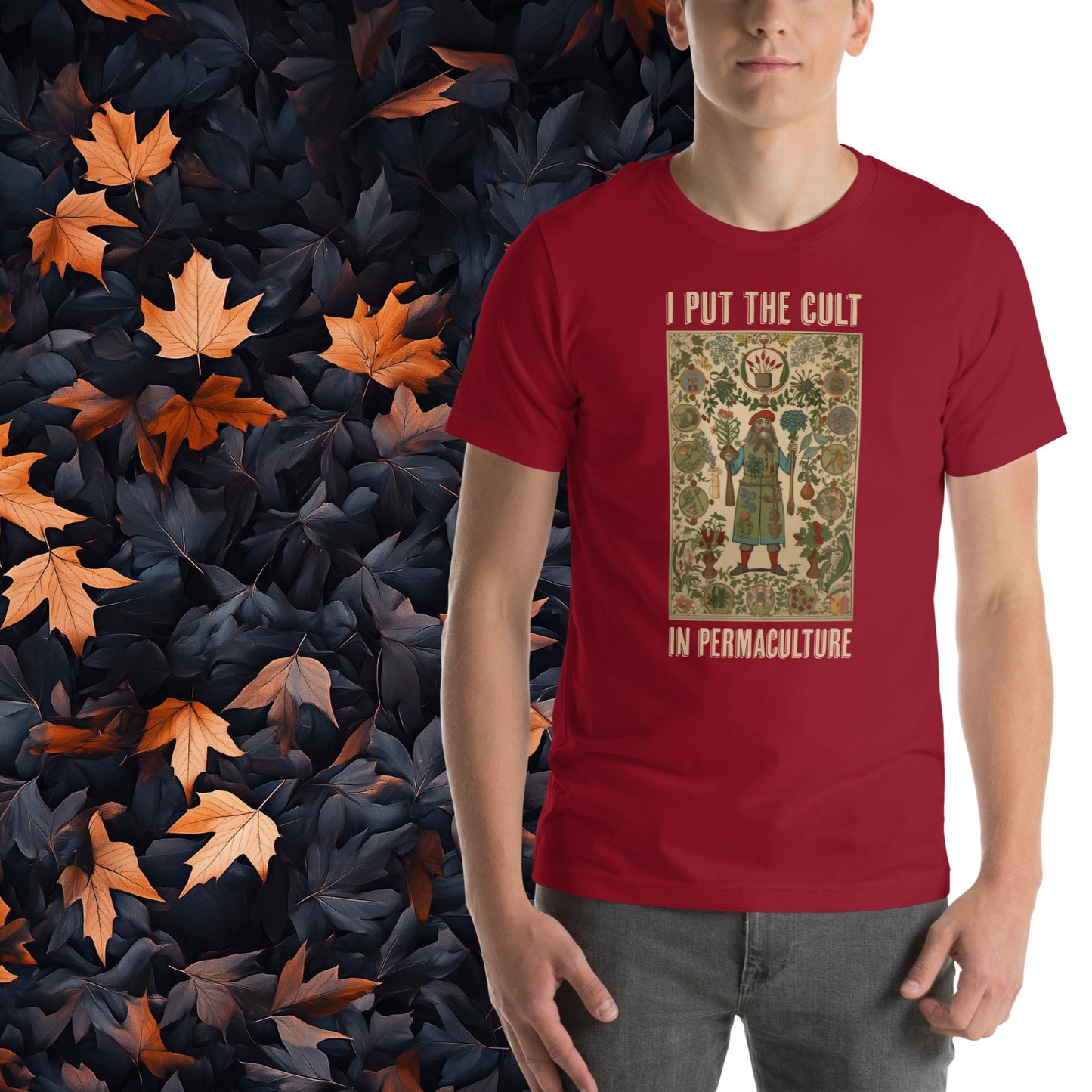 I Put the Cult in Permaculture, Unisex Gardening T-Shirt