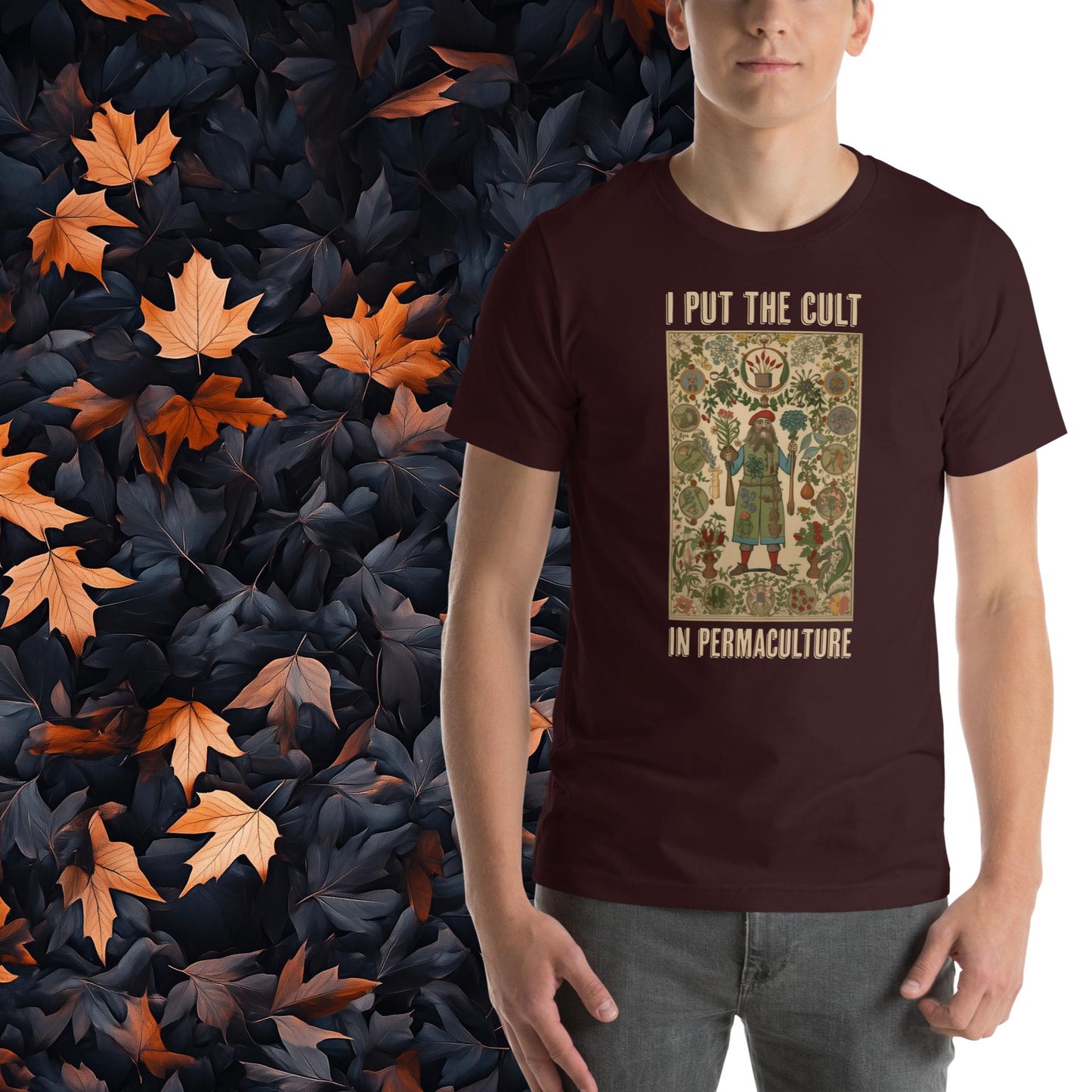 I Put the Cult in Permaculture, Unisex Gardening T-Shirt