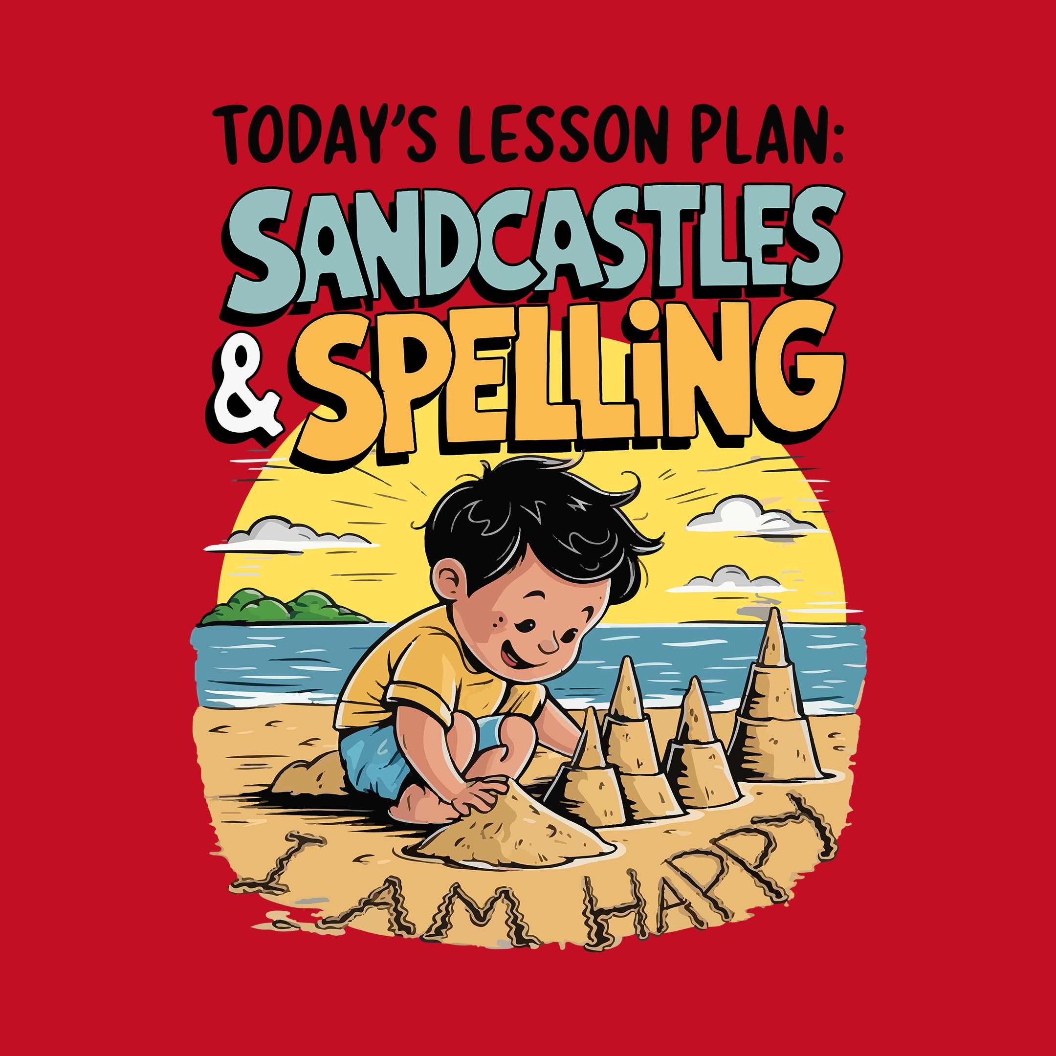Sand Castles and Spelling - Kids