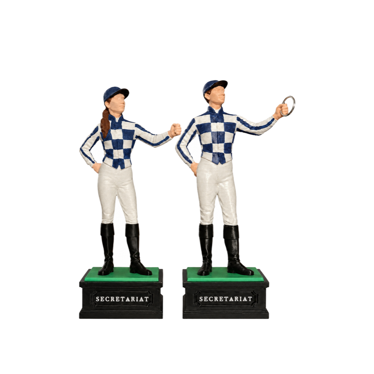 Full Secretariat jockey statue, uncropped