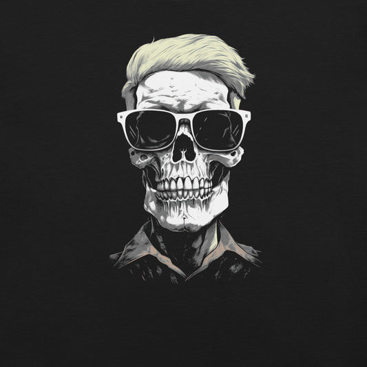 Hipster Skeleton, Unisex Graphic T-Shirt