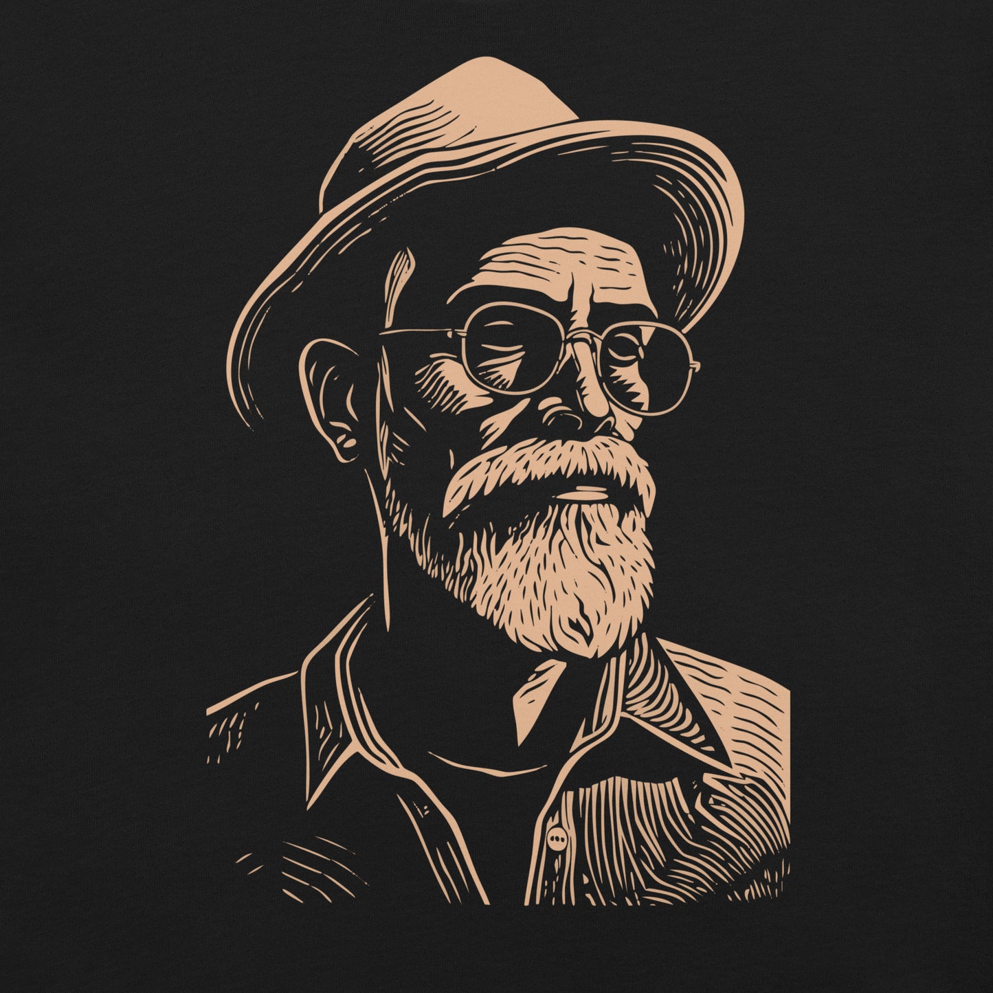 Rustic Farmer, Unisex Rural Living Graphic T-Shirt