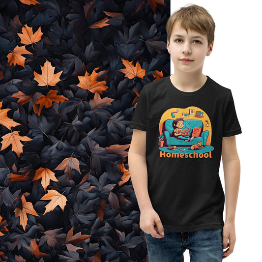 Homeschool Comfort, Youth Homeschooling T-Shirt